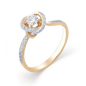 Золотое кольцо Мастер Бриллиант 01M1-106-979 с бриллиантом 01M1-106-979 фото