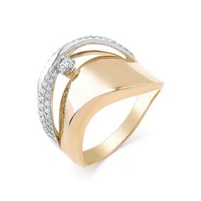 Золотое кольцо Мастер Бриллиант 01M1-106-997 с бриллиантом 01M1-106-997 фото