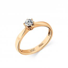 Золотое кольцо Мастер Бриллиант 01M1-106985-00-00 с бриллиантом 01M1-106985-00-00 фото