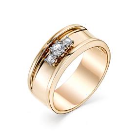 Золотое кольцо Мастер Бриллиант 01M1-107-023 с бриллиантом 01M1-107-023 фото