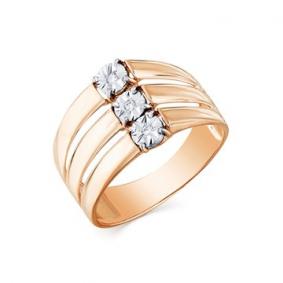 Золотое кольцо Мастер Бриллиант 01M1-107-082 с бриллиантом 01M1-107-082 фото