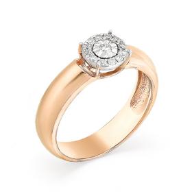 Золотое кольцо Мастер Бриллиант 01M1-107-087 с бриллиантом 01M1-107-087 фото