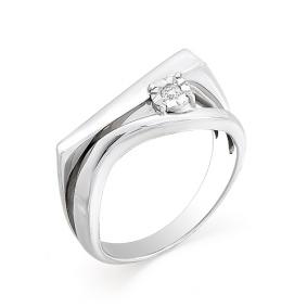 Золотое кольцо Мастер Бриллиант 01M1-107-101 с бриллиантом 01M1-107-101 фото