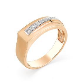 Золотое кольцо Мастер Бриллиант 01M1-107-102 с бриллиантом 01M1-107-102 фото