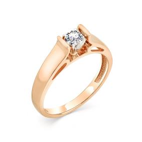 Золотое кольцо Мастер Бриллиант 01M1-107-107/1 с бриллиантом 01M1-107-107/1 фото