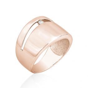 Золотое кольцо Мастер Бриллиант 01M1-107-111 с бриллиантом 01M1-107-111 фото