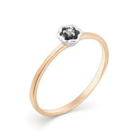 Золотое кольцо Мастер Бриллиант 01M1-107-115 с бриллиантом 01M1-107-115 фото