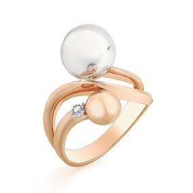 Золотое кольцо Мастер Бриллиант 01M1-107-144 с бриллиантом 01M1-107-144 фото