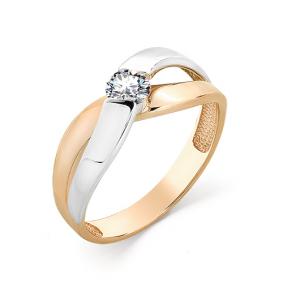 Золотое кольцо Мастер Бриллиант 01M1-107-175 с бриллиантом 01M1-107-175 фото