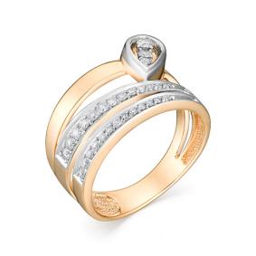 Золотое кольцо Мастер Бриллиант 01M1-107-210 с бриллиантом 01M1-107-210 фото