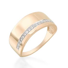 Золотое кольцо Мастер Бриллиант 01M1-107-228 с бриллиантом 01M1-107-228 фото