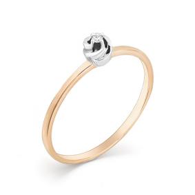 Золотое кольцо Мастер Бриллиант 01M1-107-235 с бриллиантом 01M1-107-235 фото