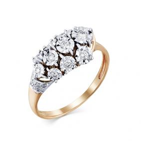 Золотое кольцо Мастер Бриллиант 01M1-107-255 с бриллиантом 01M1-107-255 фото