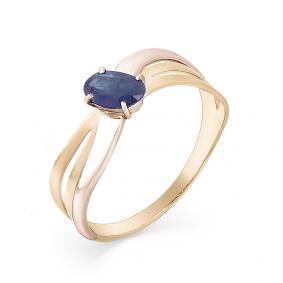 Золотое кольцо Мастер Бриллиант 01M1-107-305-02 с сапфиром 01M1-107-305-02 фото