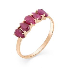 Золотое кольцо Мастер Бриллиант 01M1-107-322-03 с рубином 01M1-107-322-03 фото