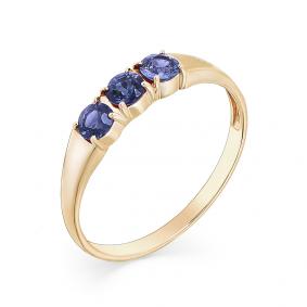 Золотое кольцо Мастер Бриллиант 01M1-107-323-02 с сапфиром 01M1-107-323-02 фото