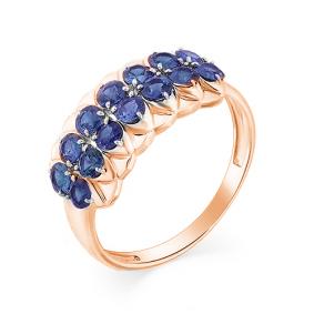 Золотое кольцо Мастер Бриллиант 01M1-107-327-02 с сапфиром 01M1-107-327-02 фото