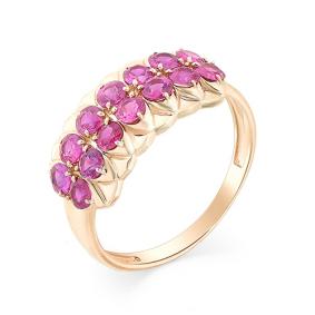 Золотое кольцо Мастер Бриллиант 01M1-107-327-03 с рубином 01M1-107-327-03 фото