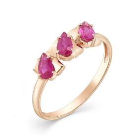 Золотое кольцо Мастер Бриллиант 01M1-107-329-03 с рубином 01M1-107-329-03 фото