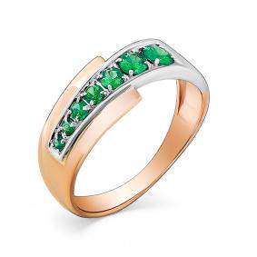 Золотое кольцо Мастер Бриллиант 01M1-107-332-01 с изумрудом 01M1-107-332-01 фото