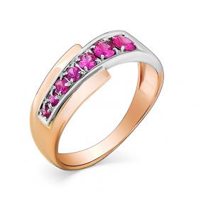 Золотое кольцо Мастер Бриллиант 01M1-107-332-03 с рубином 01M1-107-332-03 фото