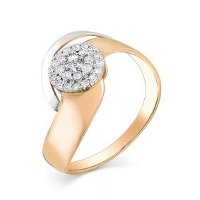 Золотое кольцо Мастер Бриллиант 01M1-107-334 с бриллиантом 01M1-107-334 фото