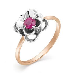 Золотое кольцо Мастер Бриллиант 01M1-107-336-03 с рубином 01M1-107-336-03 фото