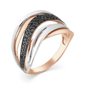 Золотое кольцо Мастер Бриллиант 01M1-107-350-48 с чёрным бриллиантом 01M1-107-350-48 фото