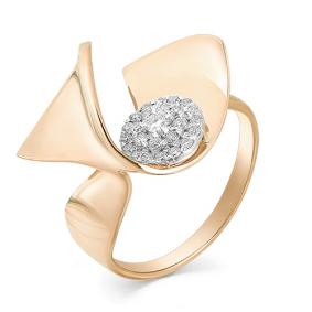 Золотое кольцо Мастер Бриллиант 01M1-107-352 с бриллиантом 01M1-107-352 фото