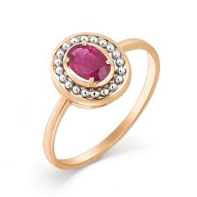 Золотое кольцо Мастер Бриллиант 01M1-107-362-03 с рубином 01M1-107-362-03 фото