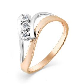 Золотое кольцо Мастер Бриллиант 01M1-107-383 с бриллиантом 01M1-107-383 фото