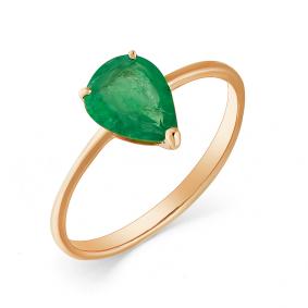 Золотое кольцо Мастер Бриллиант 01M1-107-410-01 с изумрудом 01M1-107-410-01 фото