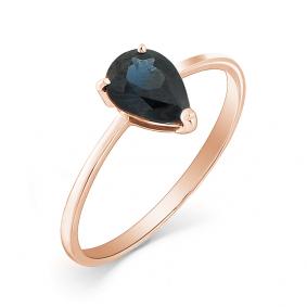 Золотое кольцо Мастер Бриллиант 01M1-107-410-02 с сапфиром 01M1-107-410-02 фото