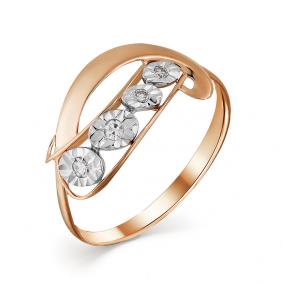 Золотое кольцо Мастер Бриллиант 01M1-107-509 с бриллиантом 01M1-107-509 фото