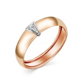 Золотое кольцо Мастер Бриллиант 01M1-107-516 с бриллиантом 01M1-107-516 фото