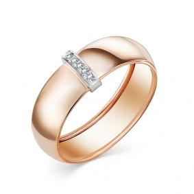 Золотое кольцо Мастер Бриллиант 01M1-107-519 с бриллиантом 01M1-107-519 фото