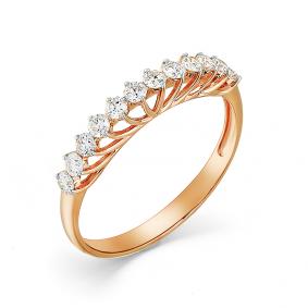 Золотое кольцо Мастер Бриллиант 01M1-107-527 с бриллиантом 01M1-107-527 фото