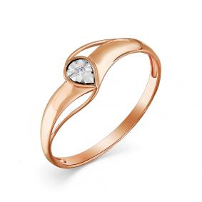 Золотое кольцо Мастер Бриллиант 01M1-107-543 с бриллиантом 01M1-107-543 фото