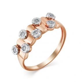 Золотое кольцо Мастер Бриллиант 01M1-107-546/1 с бриллиантом 01M1-107-546/1 фото