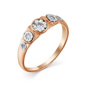 Золотое кольцо Мастер Бриллиант 01M1-107-549/1 с бриллиантом 01M1-107-549/1 фото