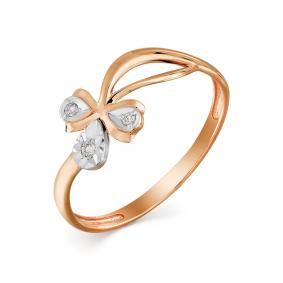 Золотое кольцо Мастер Бриллиант 01M1-107-551/1 с бриллиантом 01M1-107-551/1 фото