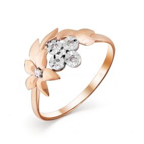 Золотое кольцо Мастер Бриллиант 01M1-107-556 с бриллиантом 01M1-107-556 фото