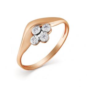 Золотое кольцо Мастер Бриллиант 01M1-107-560 с бриллиантом 01M1-107-560 фото