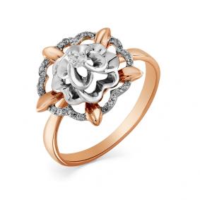 Золотое кольцо Мастер Бриллиант 01M1-107-698 с бриллиантом 01M1-107-698 фото