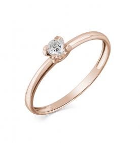 Золотое кольцо Мастер Бриллиант 01M1-107-715 с бриллиантом 01M1-107-715 фото