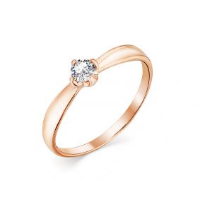 Золотое кольцо Мастер Бриллиант 01M1-107-730 с бриллиантом 01M1-107-730 фото