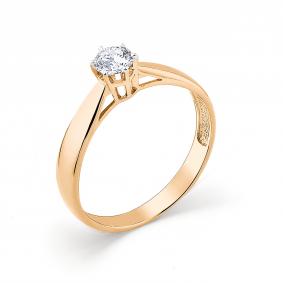 Золотое кольцо Мастер Бриллиант 01M1-107007-00-00 с бриллиантом 01M1-107007-00-00 фото