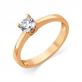 Золотое кольцо Мастер Бриллиант 01M1-107281-00-00 с бриллиантом 01M1-107281-00-00 фото
