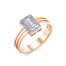 Золотое кольцо Мастер Бриллиант 01M1-107904-00-00 с бриллиантом 01M1-107904-00-00 фото