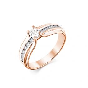 Золотое кольцо Мастер Бриллиант 01M1-107969-00-00 с бриллиантом 01M1-107969-00-00 фото